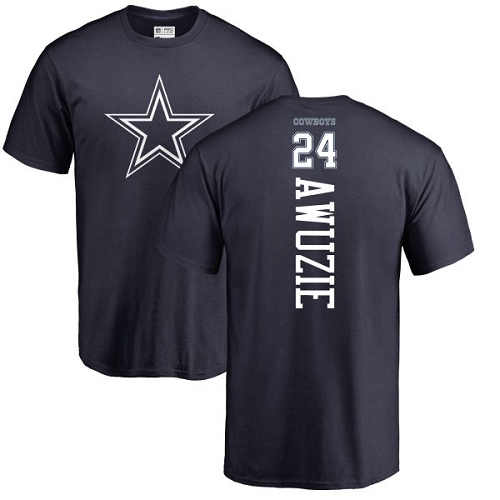 Men Dallas Cowboys Navy Blue Chidobe Awuzie Backer #24 Nike NFL T Shirt